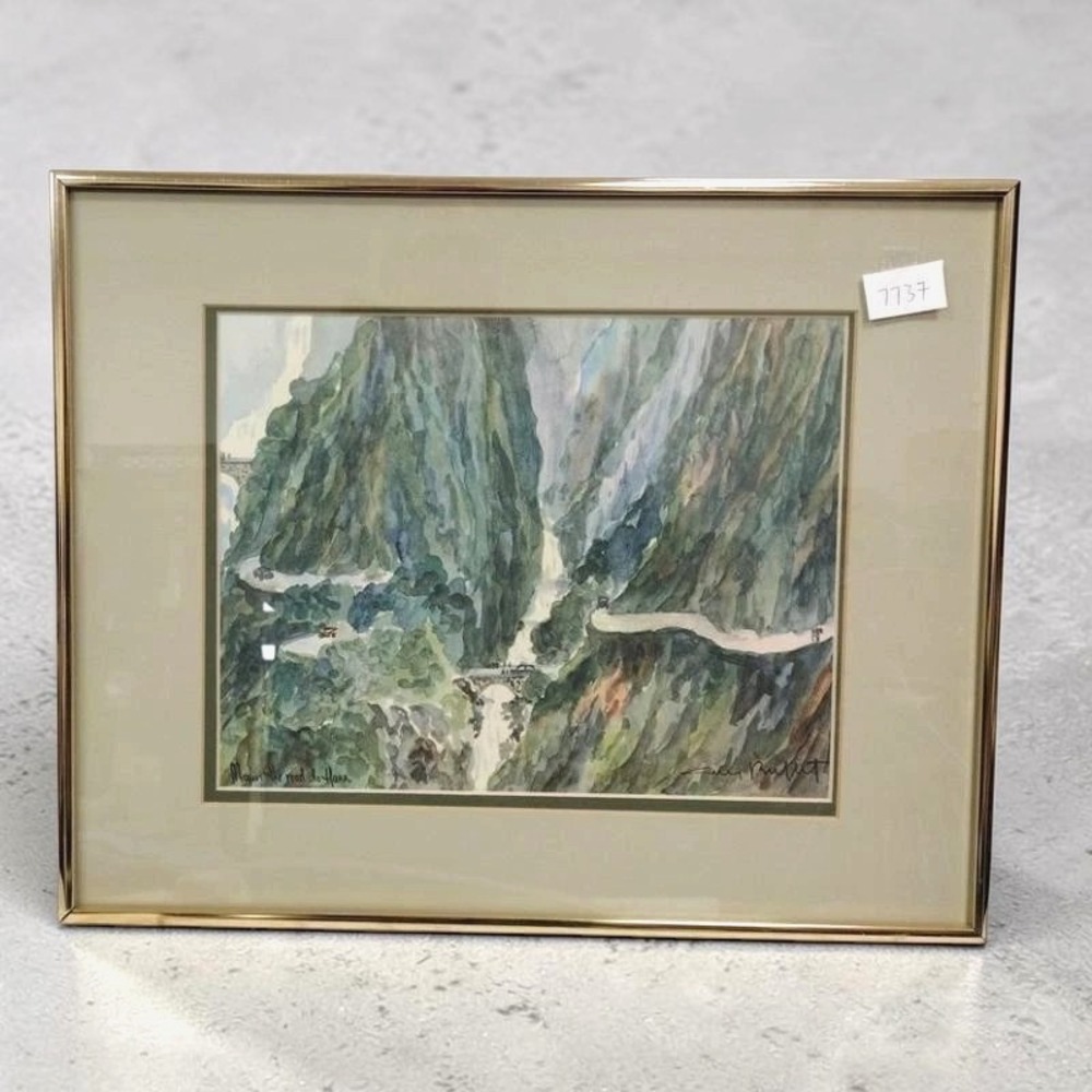 Framed Lithoprint of "Maui: Road to Hana" by Guy Buffett from 1969 - size 16x20